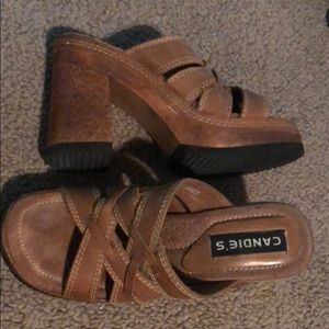 Candies leather sandals